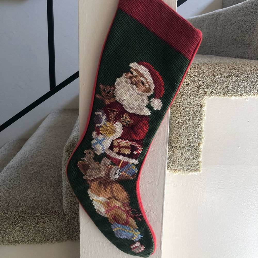 Stitched Antique Christmas Stockings - Picture 4 of 8